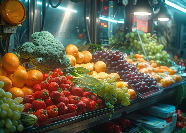 Vers fruit en groenten op de markt