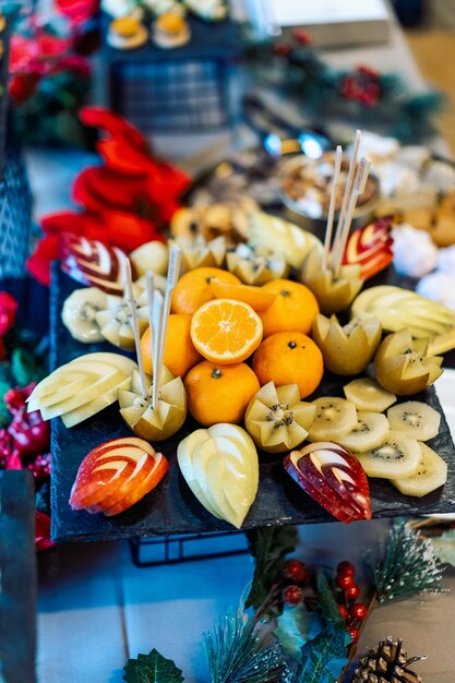 vers fruit op tafel