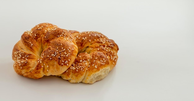 Vers gebakken banketbakkersbroodjes bagel