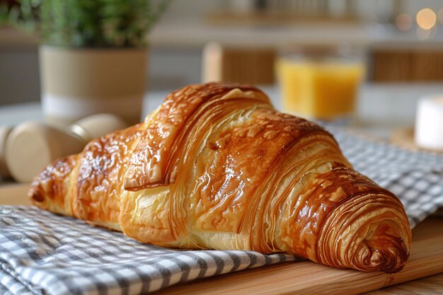 Vers gebakken croissant