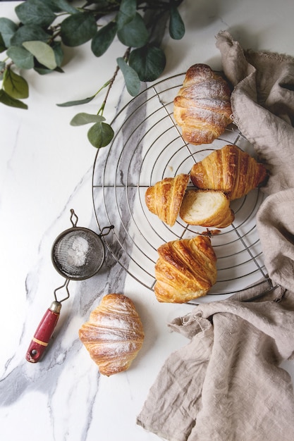 Vers gebakken croissant