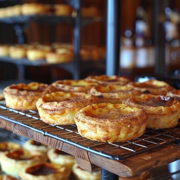 Vers gebakken Pastis de Nata met kaneel