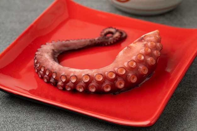 Vers gekookte octopus tentakel