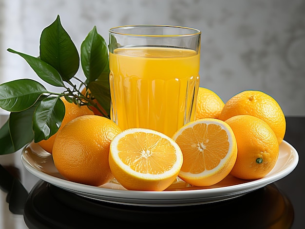 Vers geperst sinaasappelsap Generatieve AI