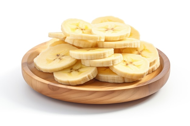 Foto vers gesneden bananen de bananen zijn geel en rijp en tonen hun natuurlijke zoetheid en uitnodigende uiterlijk geïsoleerd op een doorzichtige achtergrond png