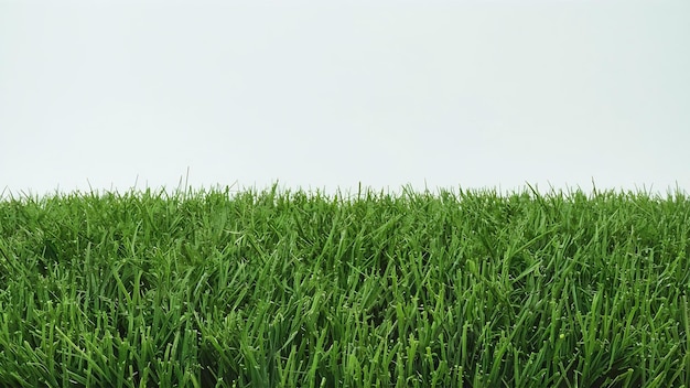 Vers groen gras geïsoleerd op een witte achtergrond