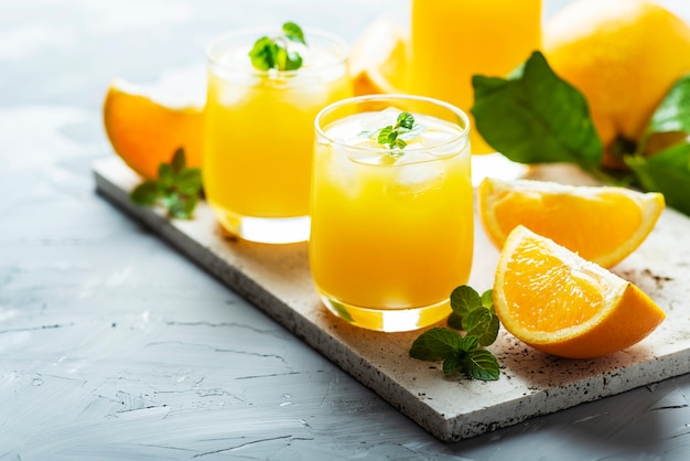 Vers koud sinaasappelsap