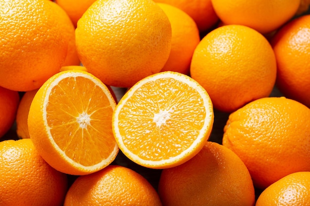 Vers oranje fruit als achtergrond