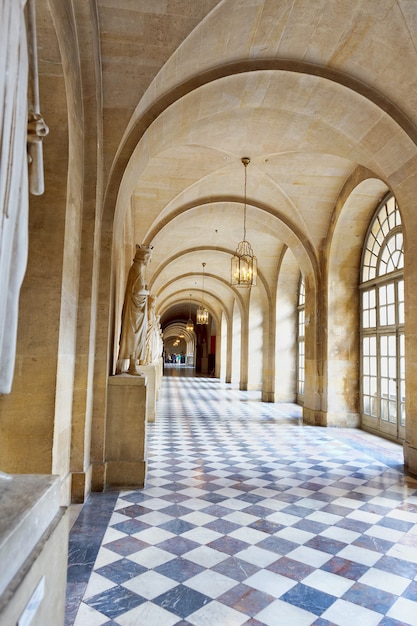 VERSAILLES FRANCE - SEPTEMBER 21 Interior Chateau of Versailles, Versailles, France on september 21, 2013. Palace Versailles was a Royal Chateau-most beautiful palace in France and word.