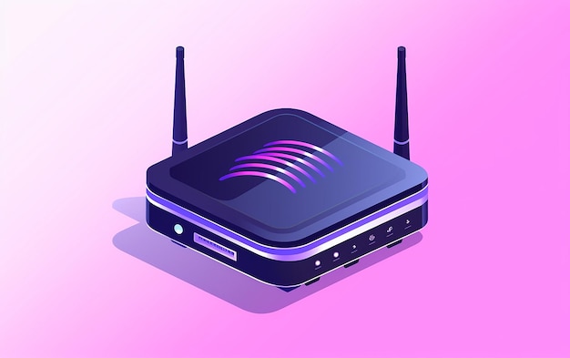 Versatile design isometric router icon