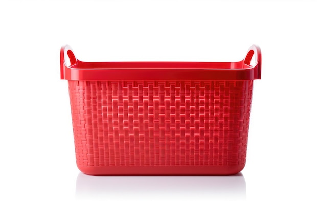Versatile Plastic Storage Basket Organizational Solution on a White or Clear Surface PNG Transparent Background