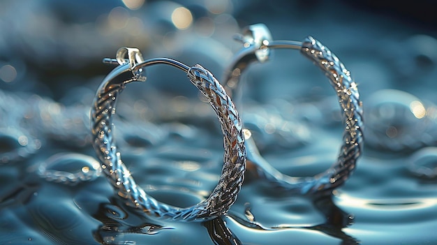 Photo versatile silver hoop earrings