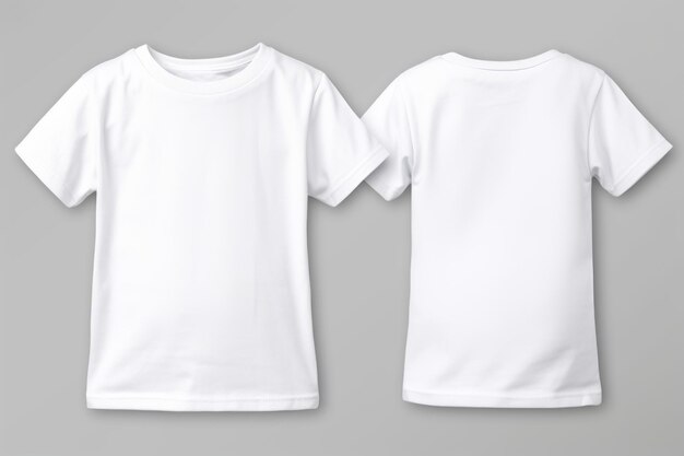 Photo versatile and trendy unleash your child's creativity with the blank white shirt template mockup f