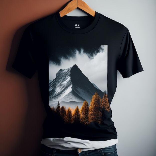 Versatile TShirt Mockup Design Generative AI