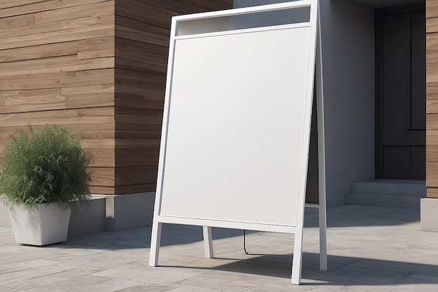 Versatile White Signage Mockup Blank Canvas Brilliance