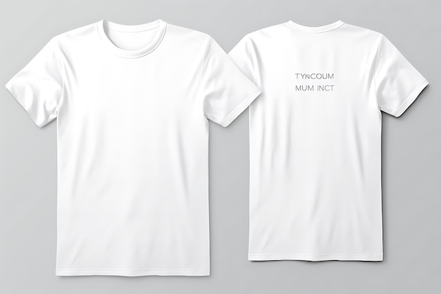 Photo versatile white tshirt mockups showcasing style and simplicity