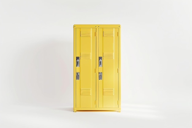 Versatility of Lockers On White Background