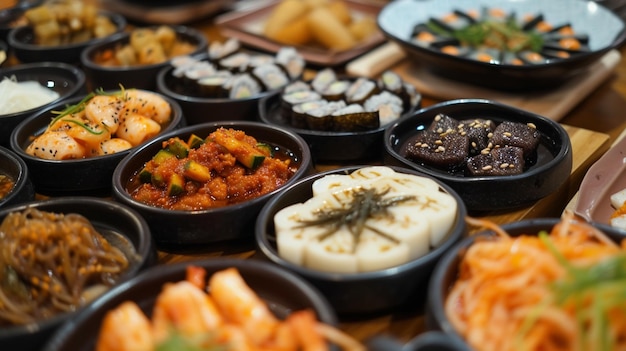 verscheiden namul Koreaanse voedsel banner Generative Ai