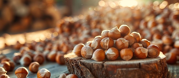 Verscheiden noten op een houten tafel