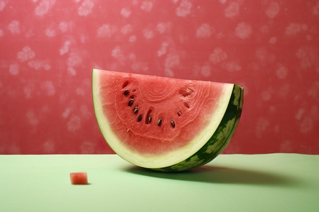 Verscheidene grote zoetgroene watermeloenen en gesneden watermeroenen Verschillende grote zoet groene watermaloenen worden op een houten tafel op een natuurlijke achtergrond geplaatst voor verkoop