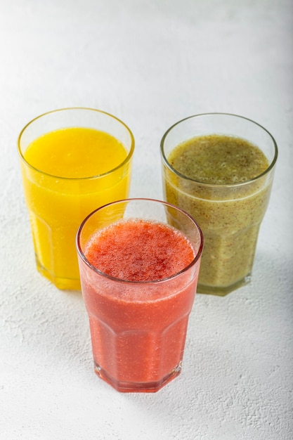 Verscheidenheid aan vruchtensappen Fruitsmoothies