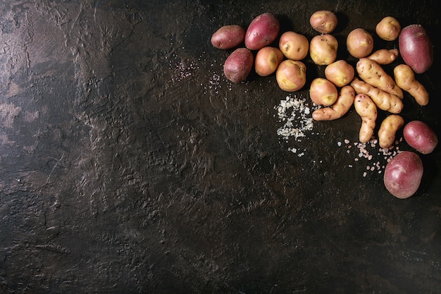 Verscheidenheid van rauwe aardappelen