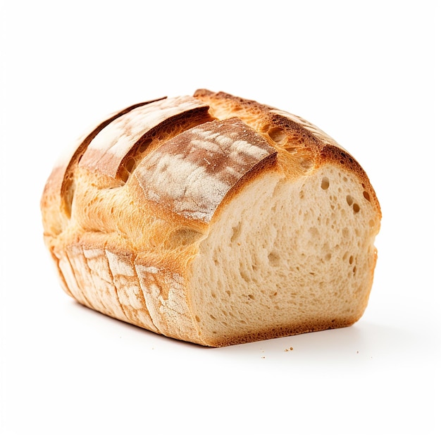 Verschillend vers brood geïsoleerd op een witte achtergrond