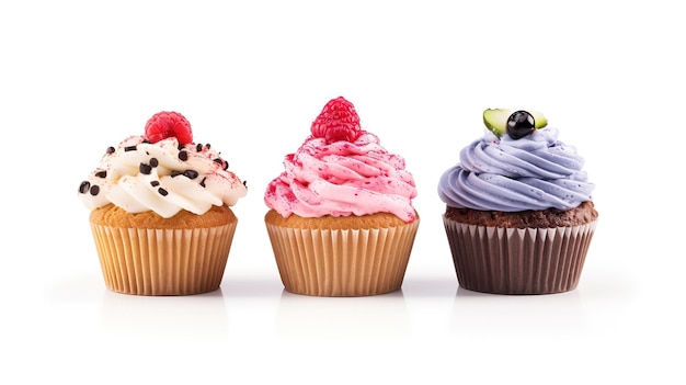 Foto verschillende cupcakes