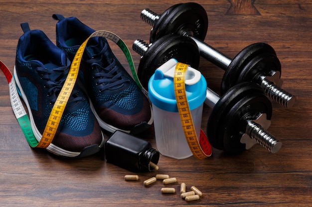 Verschillende items voor fitness