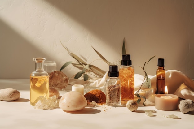 verschillende oliën voor massage en aromatherapie