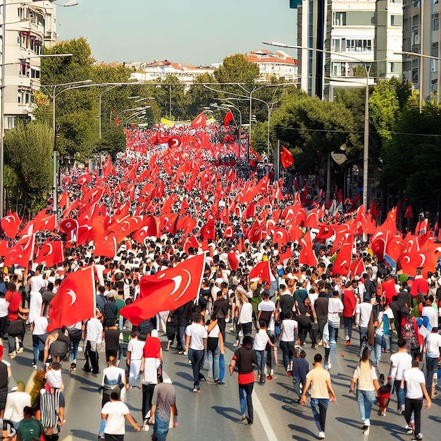 Verschillende ontwerpen van Turkse nationale feestdag