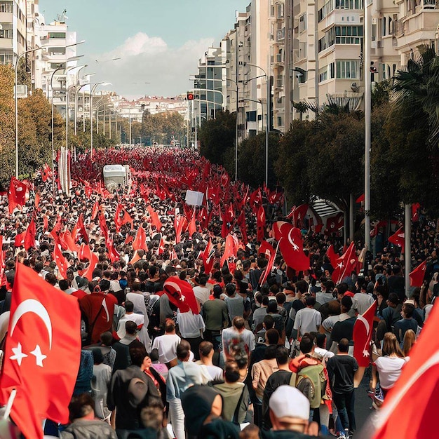 Verschillende ontwerpen van Turkse nationale feestdag