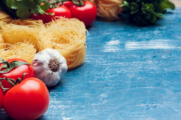 Verschillende Pasta. Koken concept. Bovenaanzicht