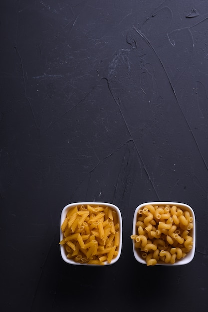 Verschillende Pasta. Koken concept. Bovenaanzicht