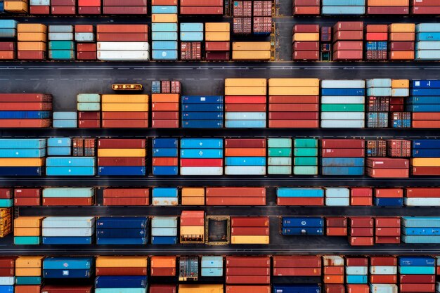 verschillende soorten containers Scheepvaart Diversiteit Gemaakt met generatieve AI-technologie