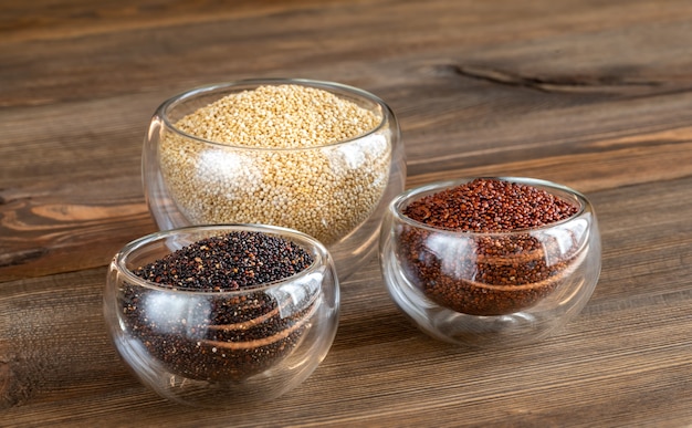 Verschillende soorten quinoa