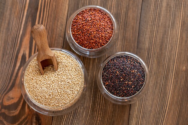 Verschillende soorten quinoa