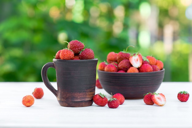 Foto verse aardbeien