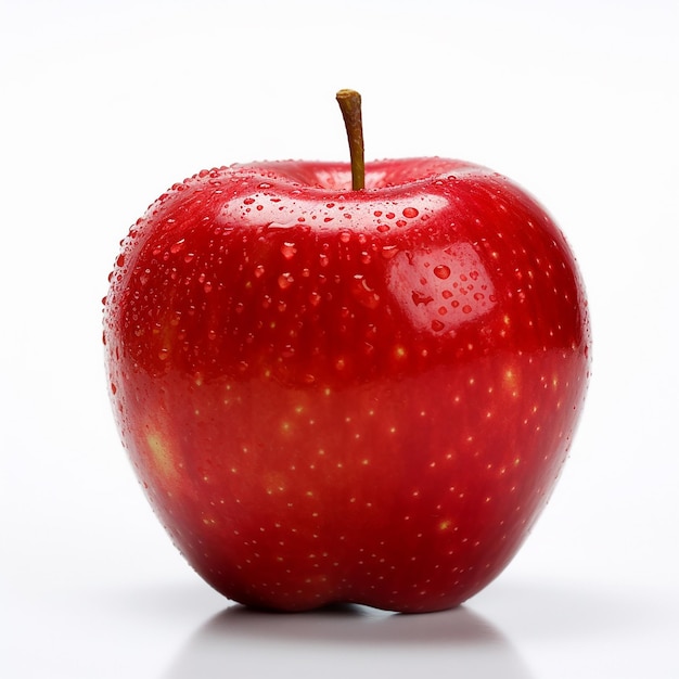 Foto verse appelen op een witte achtergrond