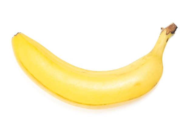 Foto verse biologische bananen heerlijke vruchten top view geïsoleerd op witte achtergrond clipping pad