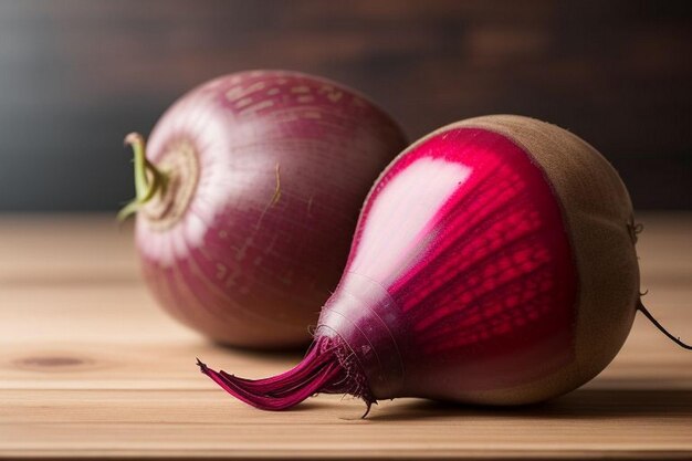 Foto verse biologische biet op houten achtergrond