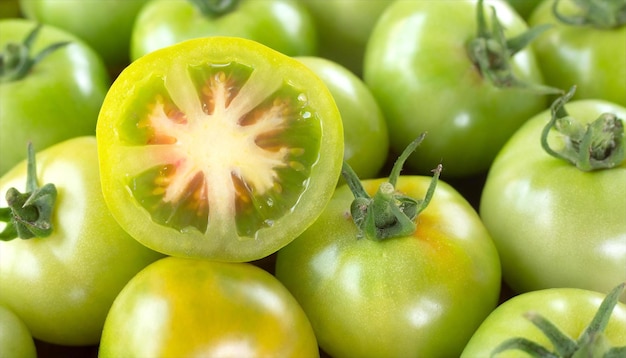 verse biologische groene tomaten