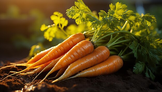 Verse biologische groenten, gezond eten, kleurrijke premie van de natuur, gegenereerd door kunstmatige intelligentie