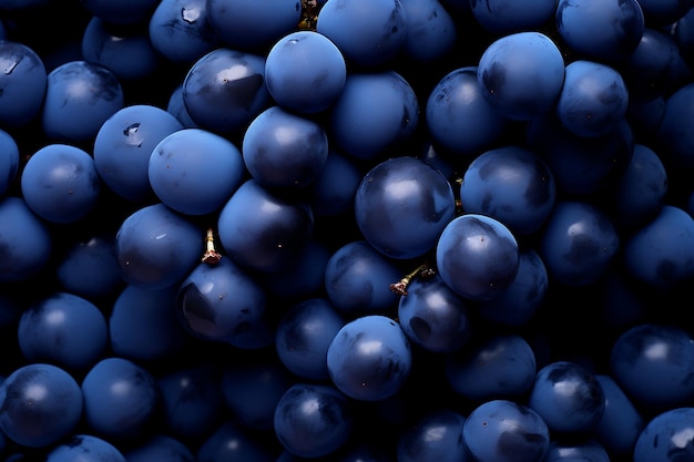 Verse blauwe druiven als achtergrond Verse blauwe druiven