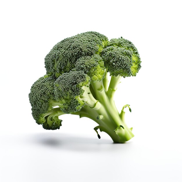 Foto verse broccoli geïsoleerde witte achtergrond