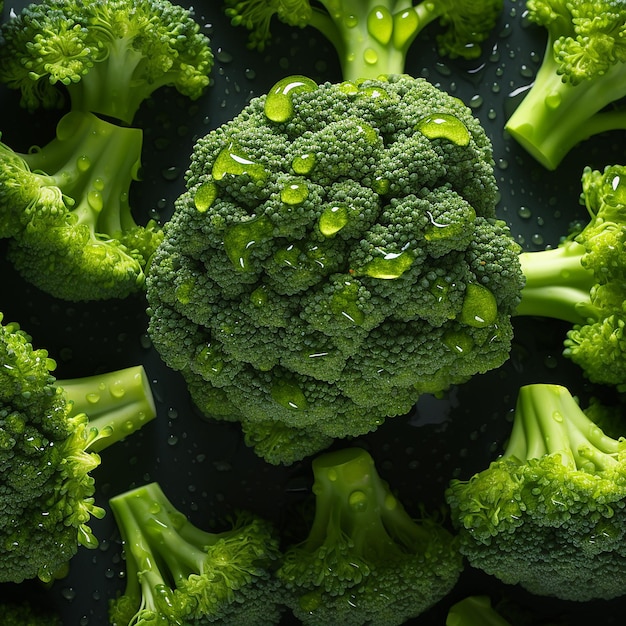 Verse broccoli naadloze achtergrond