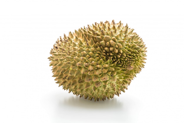 verse durian op witte achtergrond