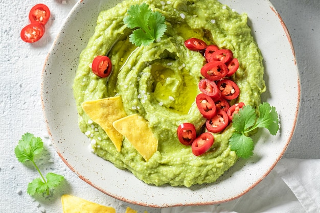 Verse en heerlijke guacamole als pittig Mexicaans voorgerecht