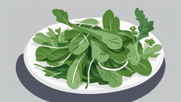 Foto verse en voedzame arugula-salades