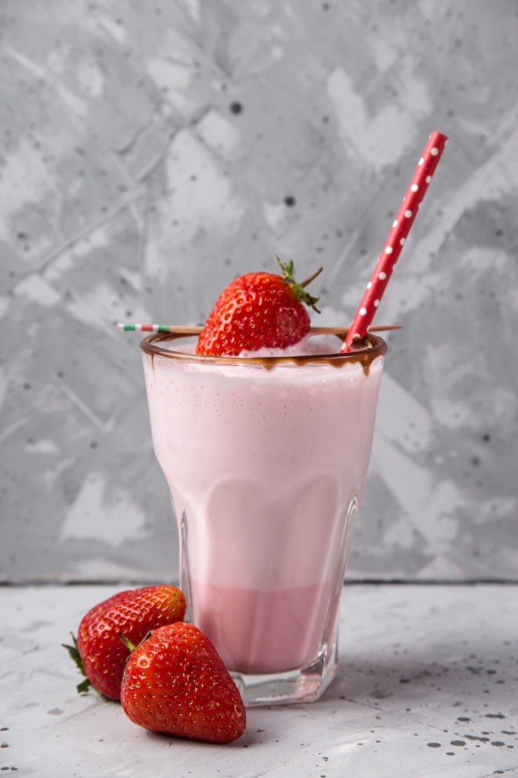 Verse gezonde bessen smoothie als een verfrissende zomerdrank